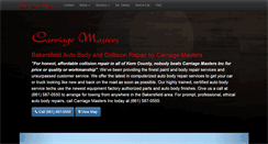 Desktop Screenshot of carriagemasters.com
